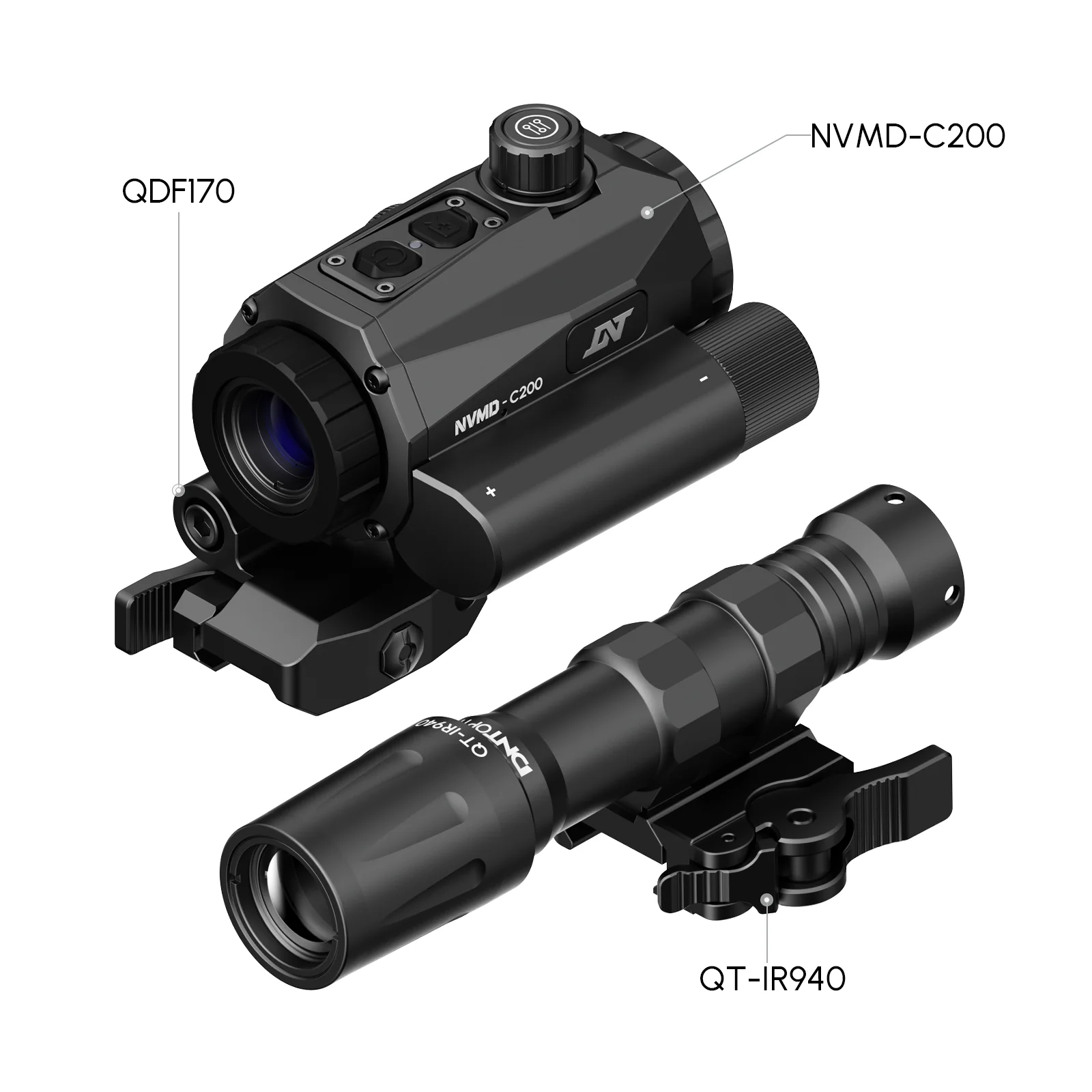 NVMD-C200 Night Vision Multi-Purpose Device - Red Dot Magnifier, Standalone Scope, Clip-On, Action Camera - Image 12