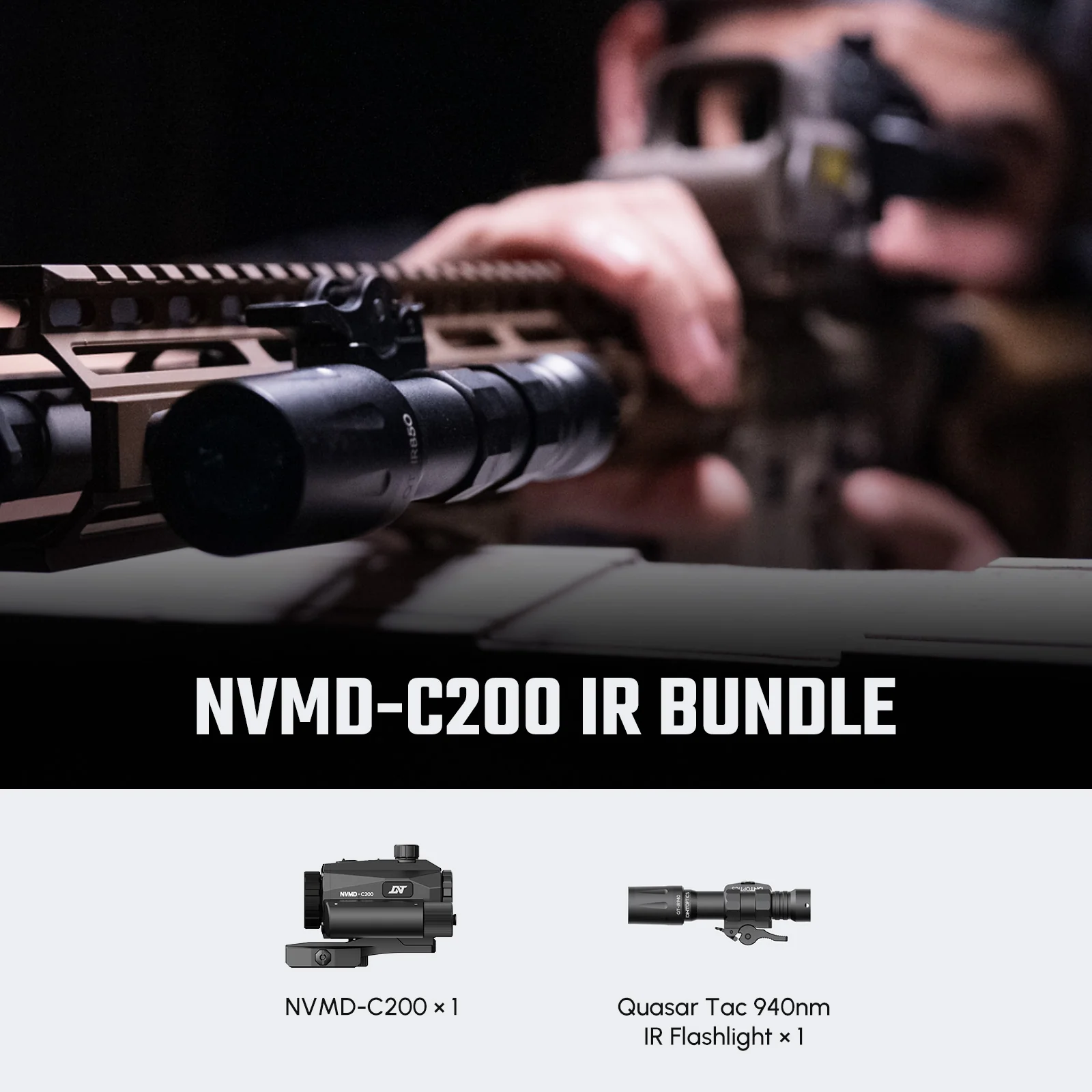 NVMD-C200 Night Vision Multi-Purpose Device - Red Dot Magnifier, Standalone Scope, Clip-On, Action Camera - Image 5