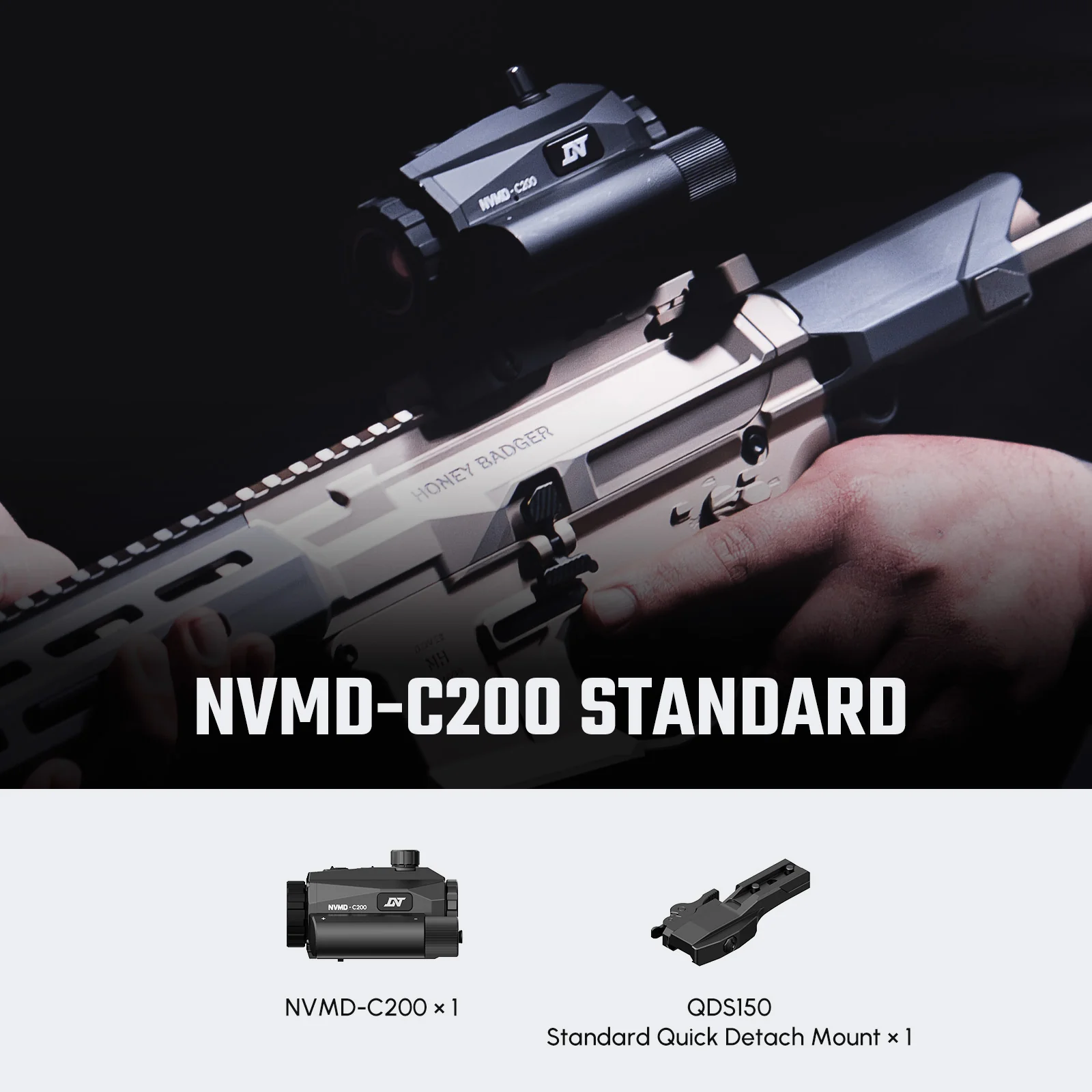 NVMD-C200 Night Vision Multi-Purpose Device - Red Dot Magnifier, Standalone Scope, Clip-On, Action Camera - Image 6