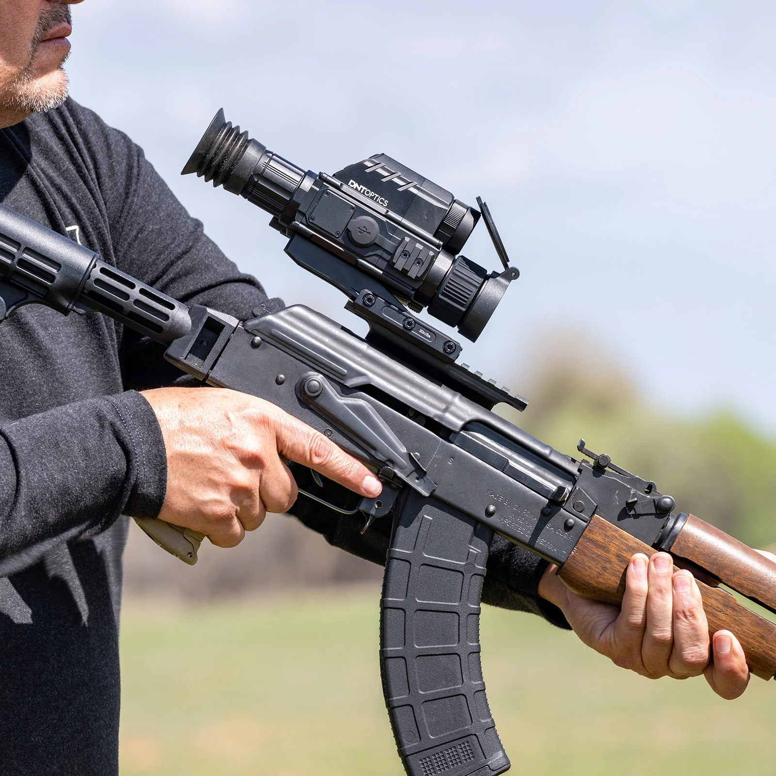 TNC335R - ThermNight Thermal & Night Vision Multispectral Scope with Laser Rangefinder and Ballistic Calculator - Image 3