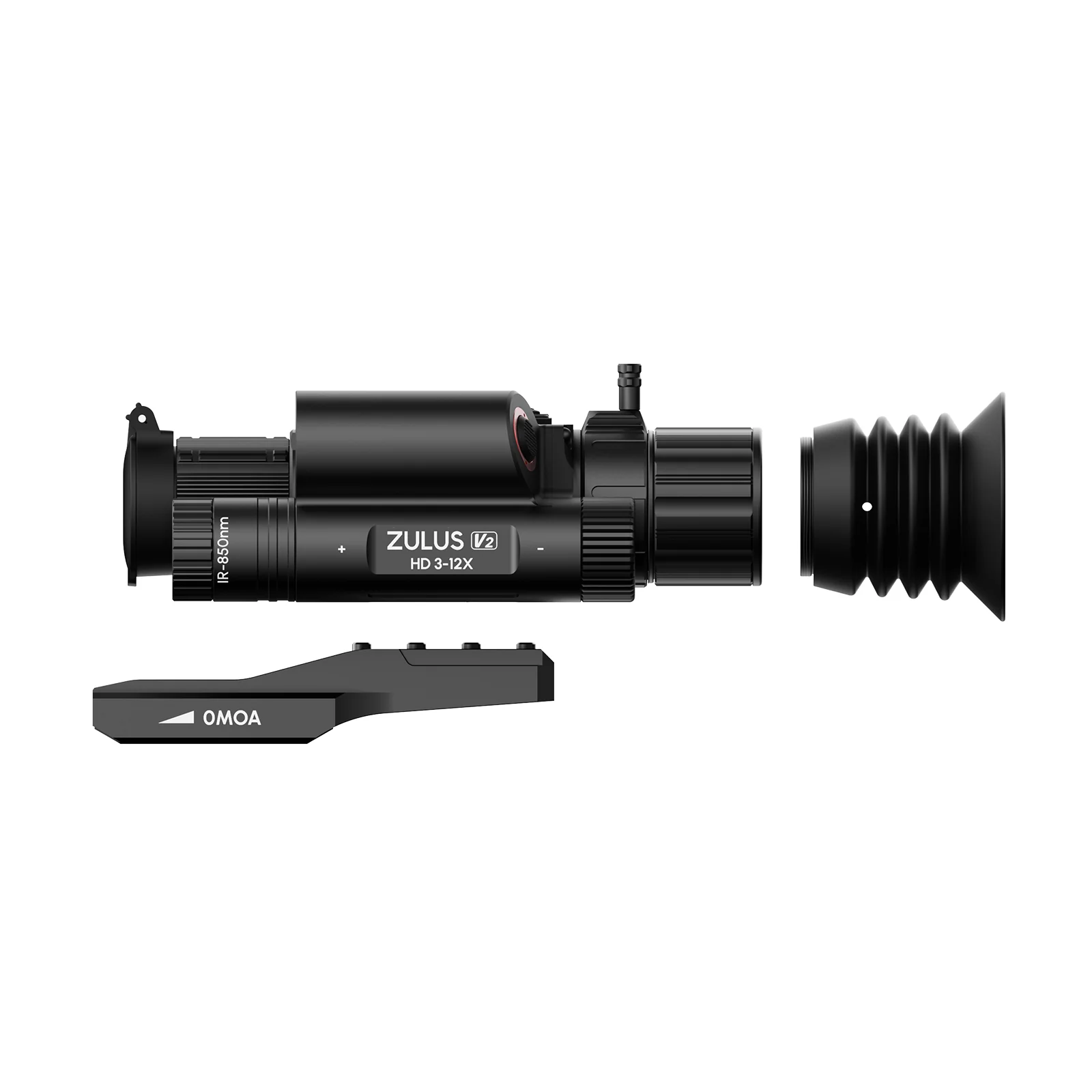 ZHD312R-V2 - ZULUS HD V2 3-12X Digital Night Vision Scope with Laser Rangefinder and Ballistic Calculator - Image 7