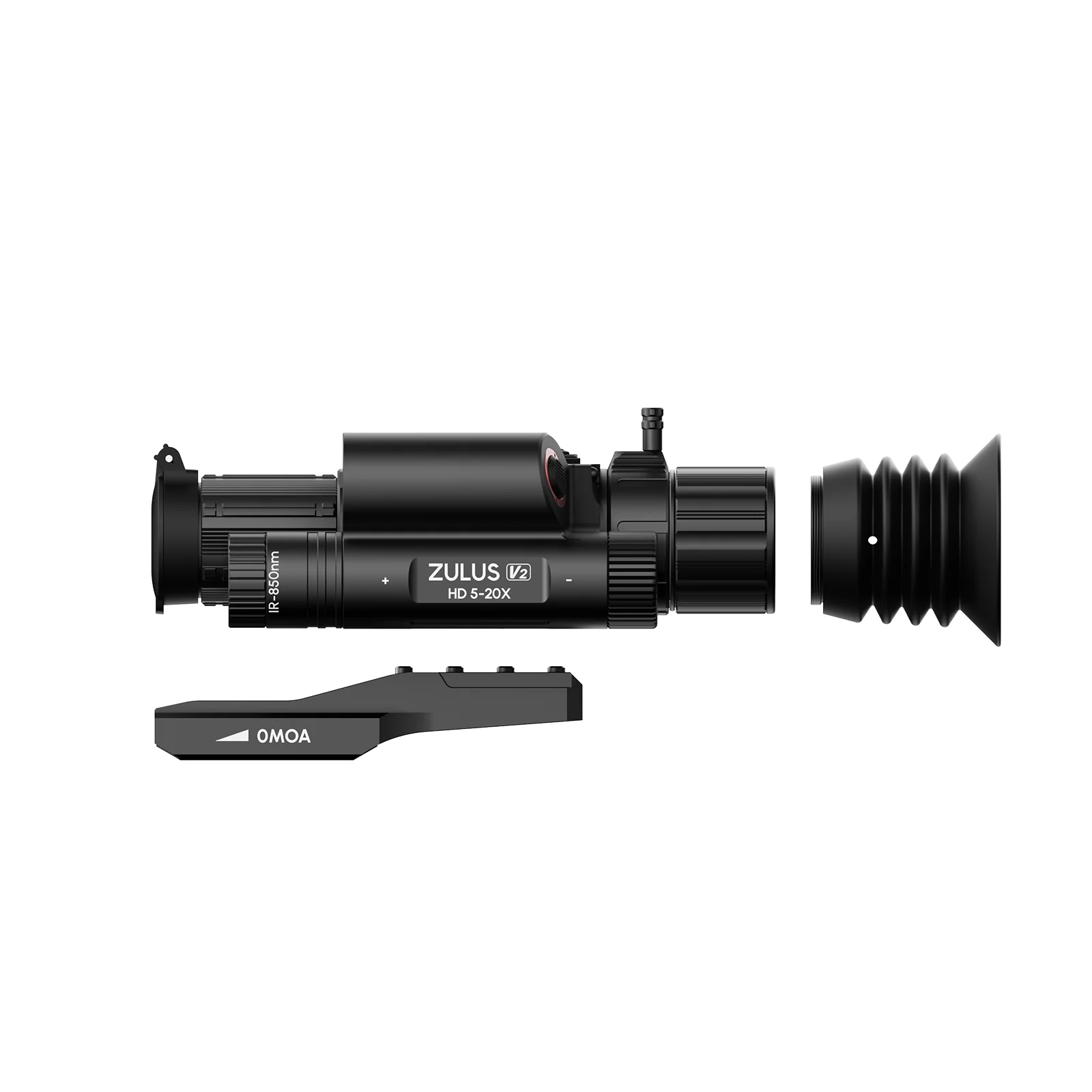 ZHD520R-V2 - ZULUS HD V2 5-20X Digital Night Vision Scope with Laser Rangefinder and Ballistic Calculator - Image 8